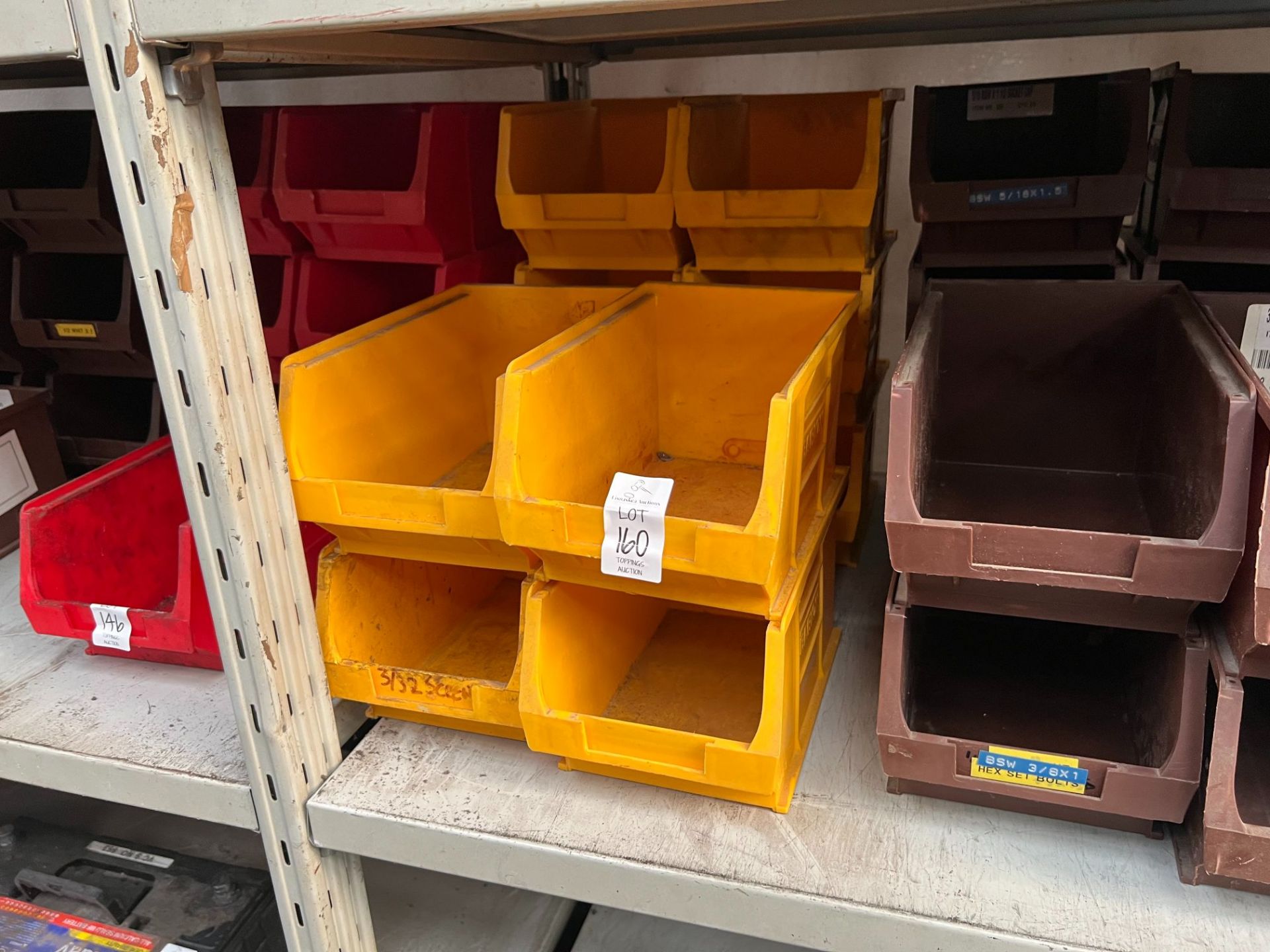 10X MEDIUM YELLOW BARTON STORAGE TUBS