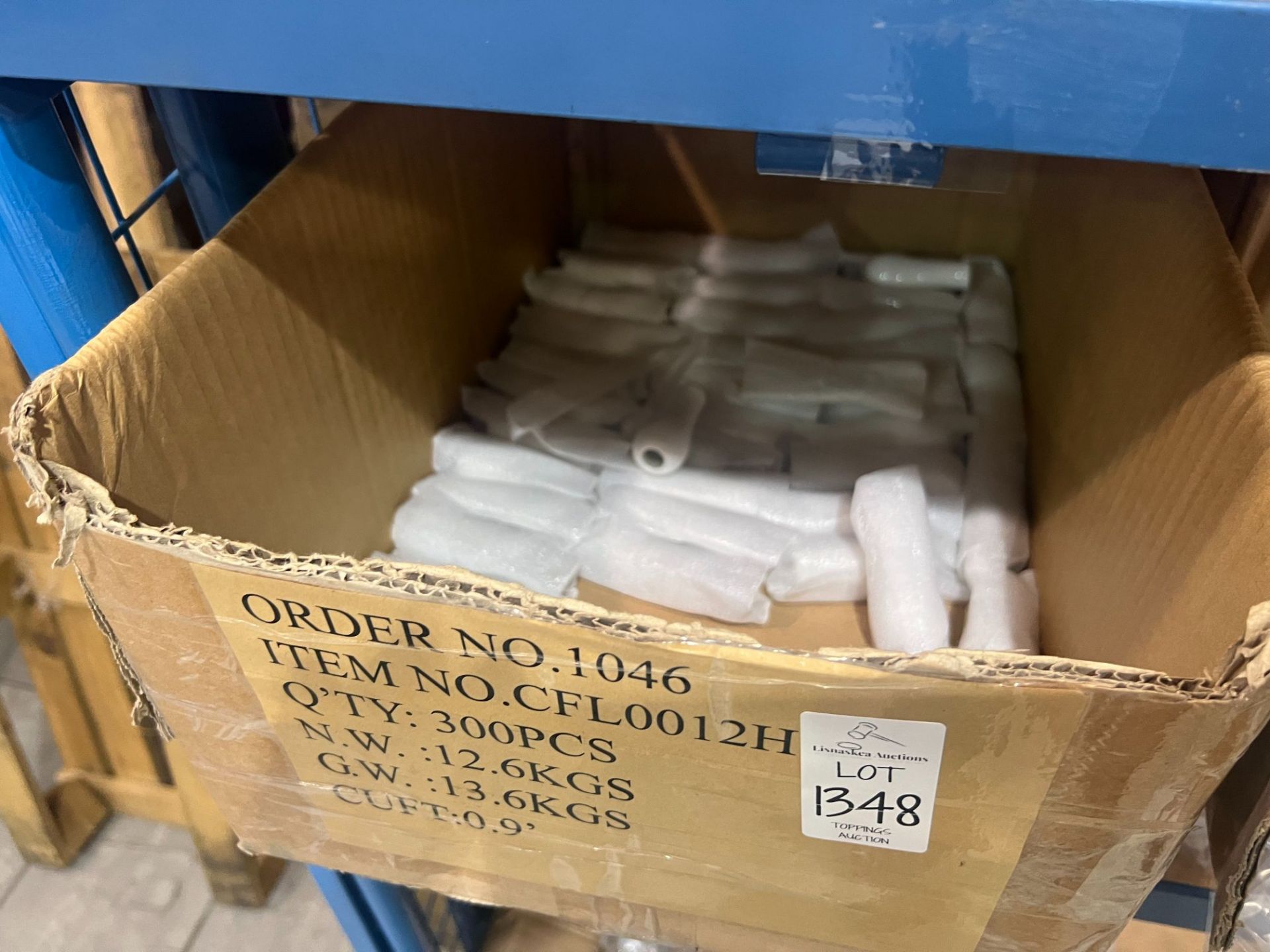 PART BOX OF WHITE BATHROOM PULL CORD WEIGHTS
