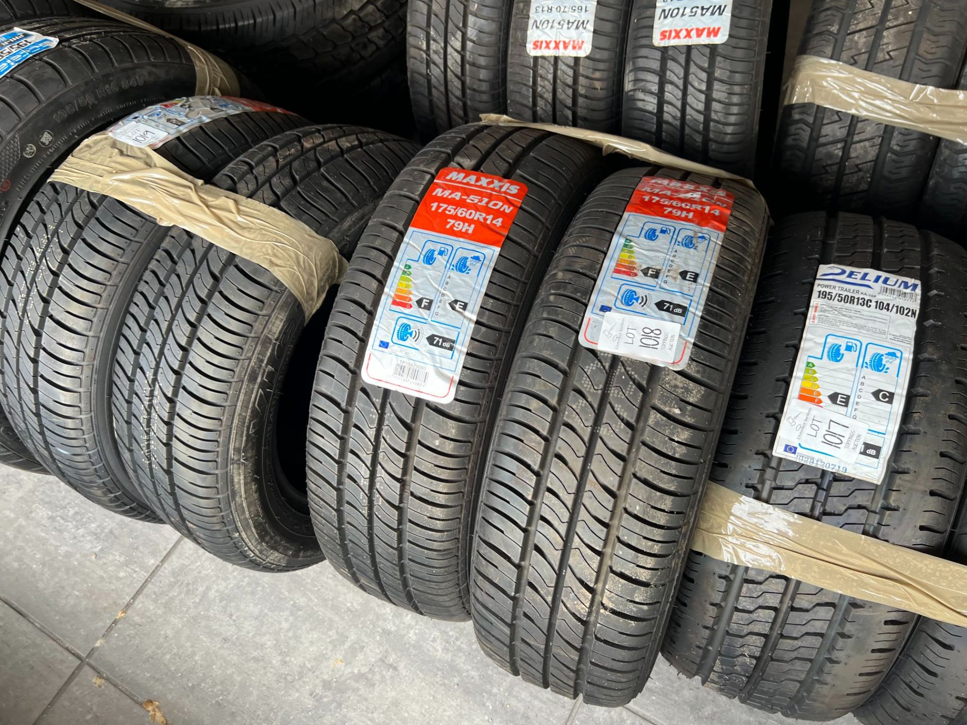 2X MAXXIS 175/60/R14 TYRES (NEW)
