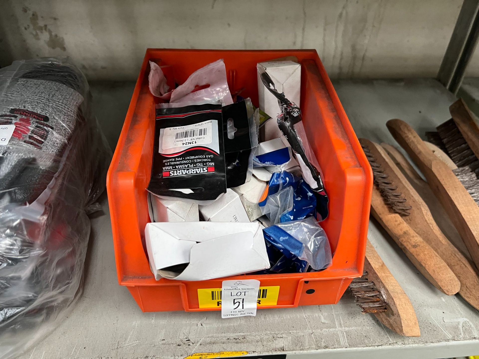 TUB OF ASSORTED WELDING CONTENTS