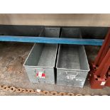 2X LARGE GALVANISED STEEL STORAGE TUBS