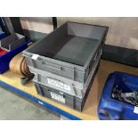 3X HEAVY DUTY GREY TRAYS