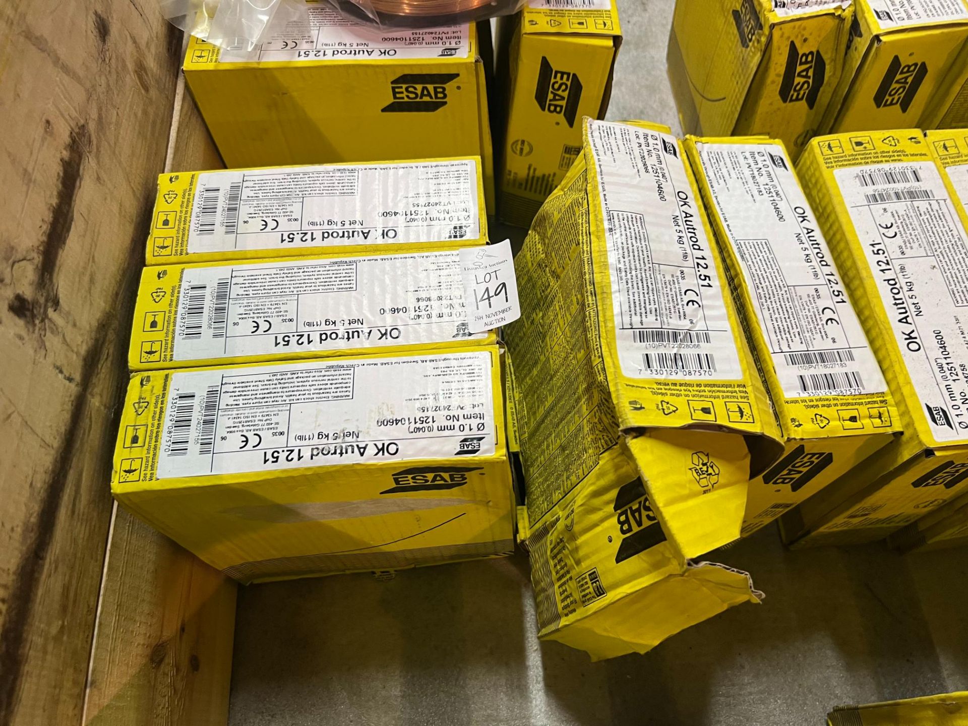 5X ESAB OK AUTROD 12.51 5KG WELDING WIRE