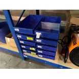 10X HEAVY DUTY PLASTIC STACKING STORAGE TUBS