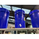 2X BLUE PLASTIC BUCKETS WITHH HANDLES