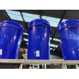 2X BLUE PLASTIC BUCKETS WITHH HANDLES