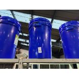 2X BLUE PLASTIC BUCKETS WITHH HANDLES