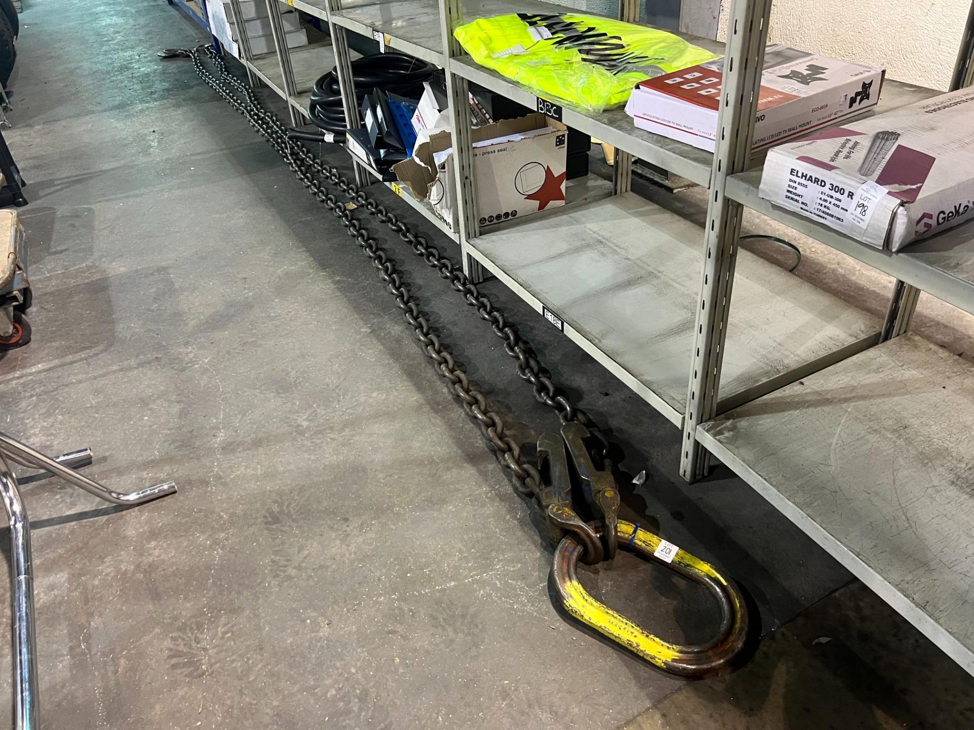 LONG PAIR OF 2 LEG BROTHERS LIFTING CHAINS (17FT)