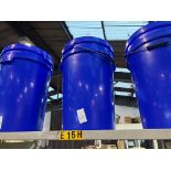 2X BLUE PLASTIC BUCKETS WITHH HANDLES