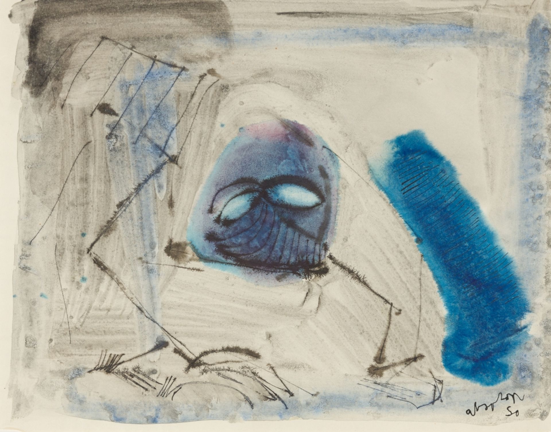 Absolon, Kurt(1925-1958)Light of the eyes, (19)50ink and watercolour on papersigned and dated
