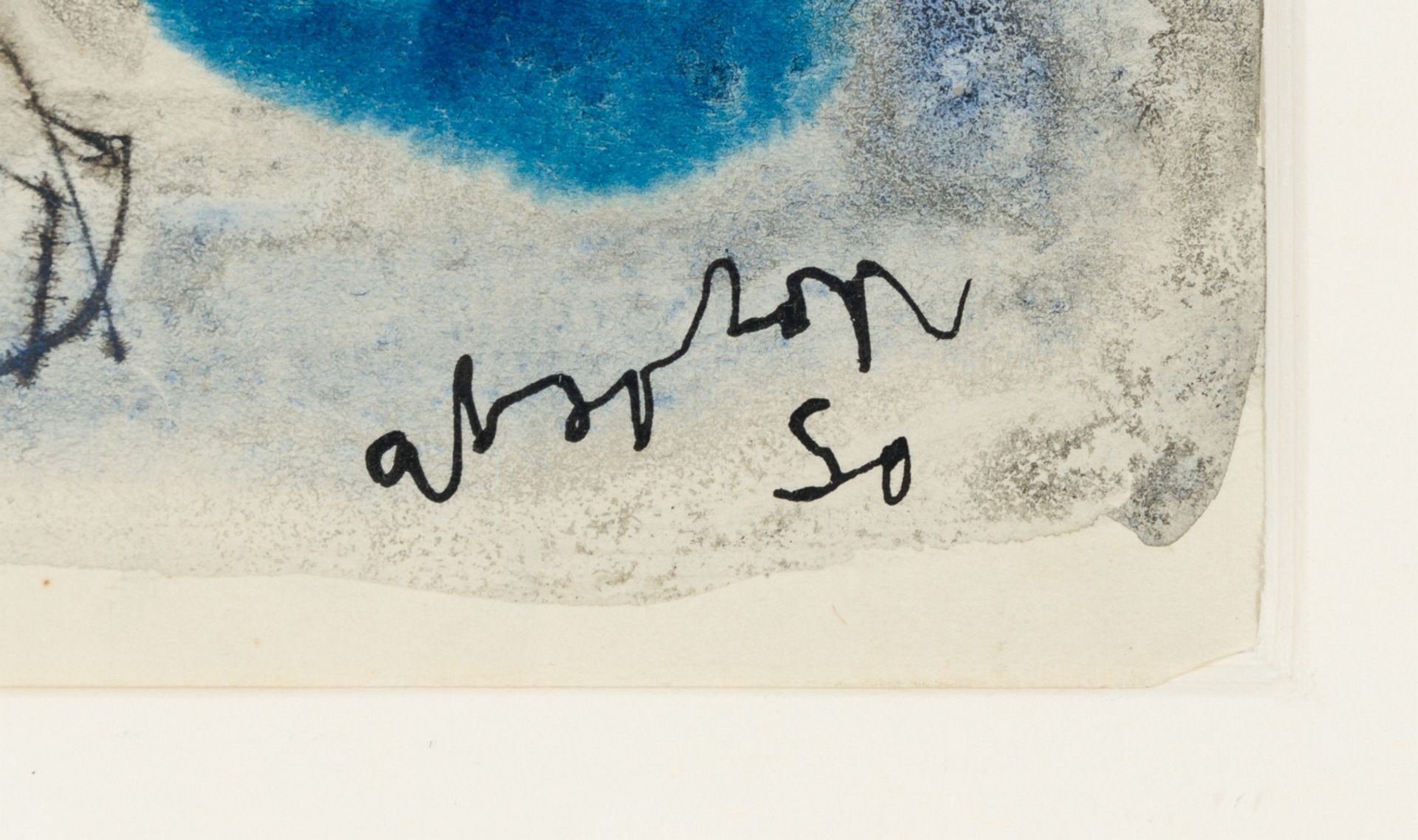 Absolon, Kurt(1925-1958)Light of the eyes, (19)50ink and watercolour on papersigned and dated - Image 3 of 3