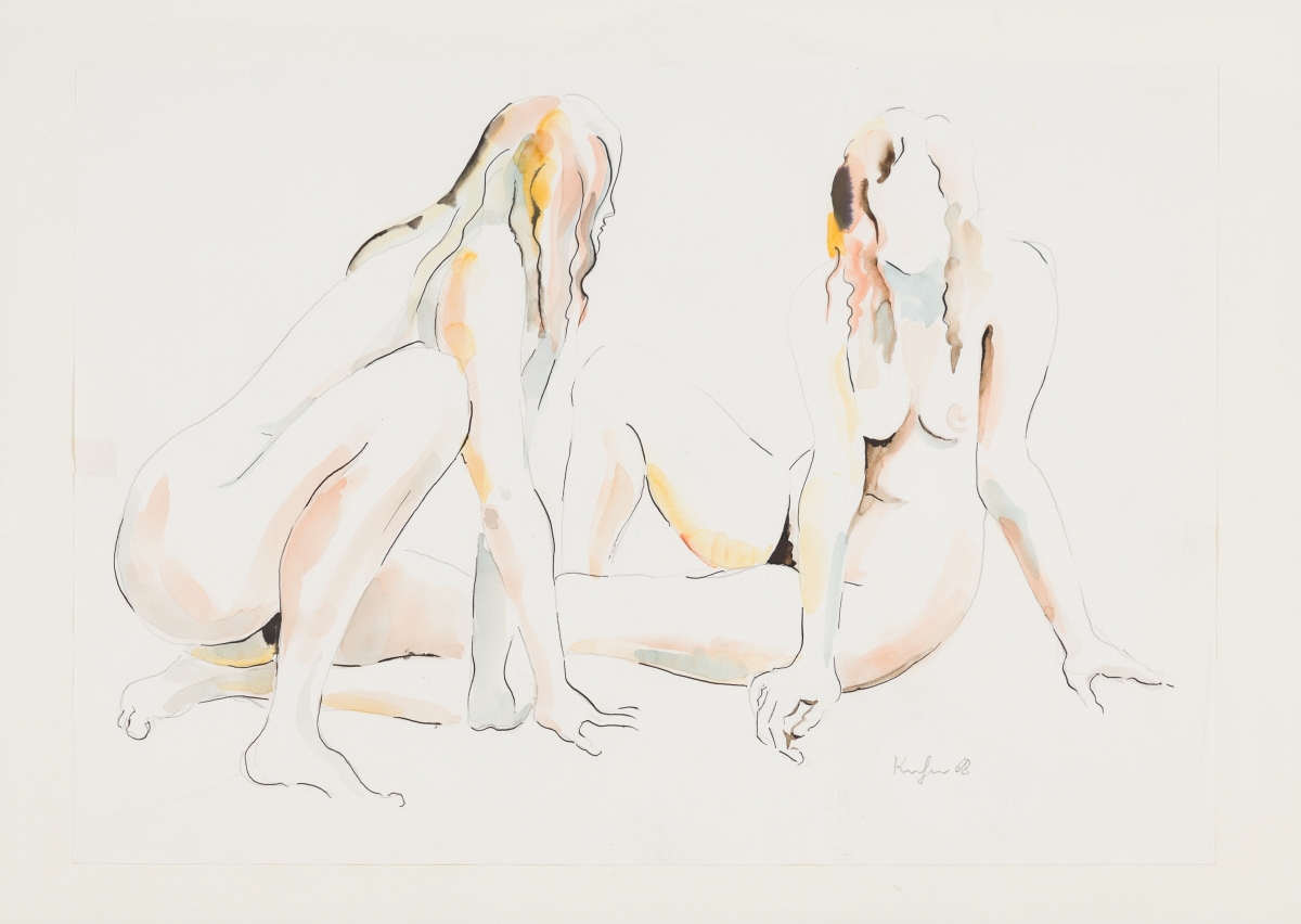 Kornberger, Alfred(1933-2002)Two Nudes, (19)68watercolour, graphite and ink on papersigned and dated