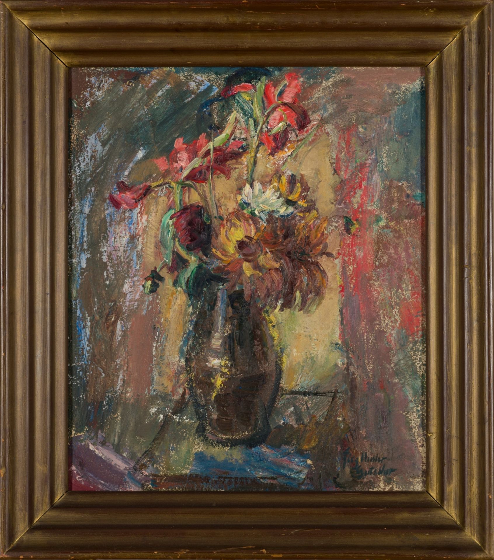 Fieglhuber-Gutscher, Marianne(1889-1978)Still life of flowersoil on canvassigned lower right25,2 x - Image 2 of 4