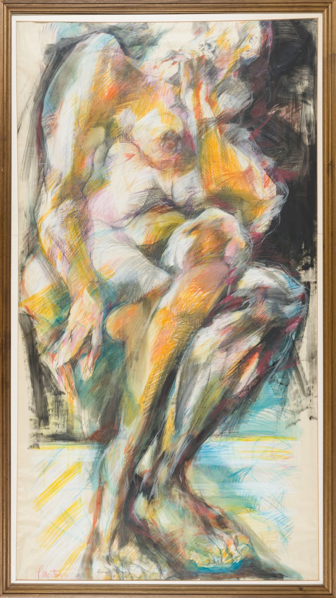 Martinz, Fritz(1924-2002)Female nude, (19)72-73coloured chalk on papersigned lower left59,1 x 31,5 - Image 2 of 4