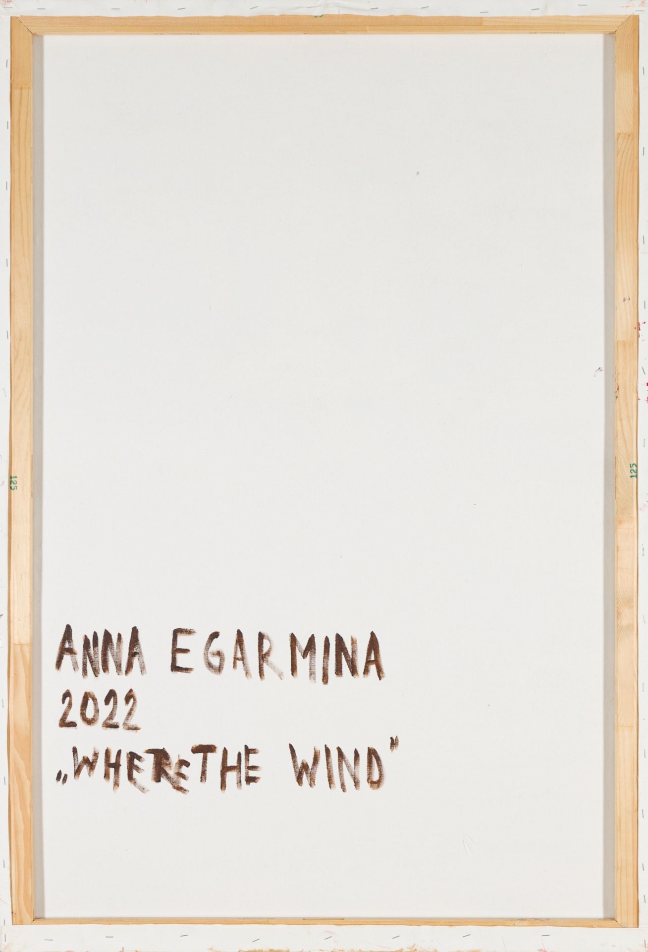 Egarmina, Anna(*1986)Where the wind, 2022acrylic on canvassigned on verso, dated and titled49 x 33,5 - Image 2 of 2