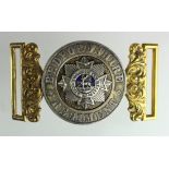 Badge a Bedfordshire Regiment Officers Dress belt buckle.