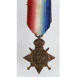 1914 Star to (5325 Pte B K Bamber RAMC) served 5th General Hospital.