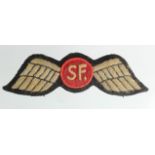 Badge a Operation Jedburgh pair of Jump Wings 1944.