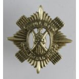 Badge (looks original) The Royal Scots 4th Vol. Batt. brass badge (looks cast) - it is very solid in