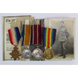 1914 Star Trio (2196 L.Cpl A Phillips 1/2 Mon:R) pair (C.Sjt Monmouth Regt) with GV Meritorious