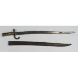 Chassepot M1866 bayonet Made at Mutzig January 1869 (scarce maker) some wear and surface rusting,