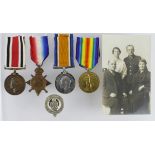 1915 Star Trio to Deal 3819-S-Pte J.R. Harper R.M, Special Constabulary Medal GVI named John