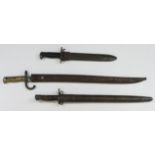Bayonets - M1866 Chasspot made at St Etienne in May 1869 (leaf spring broken & missing) worn +