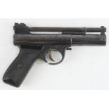 Air Pistol, Webley "Mk I", .177 calibre. Good bore, screw replaced, service wear. In GWO