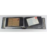 Swiss Postal History / Stationary etc selection in blue binder, from 1830's onwards (Qty)