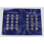 GB 50p's (30) set of London 2012 Olympics in an album by Cambridgeshire Coins.