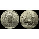 Olympic Games London 1908, Commemorative / Participation Medal, white metal d.50.5mm. Eimer #1904.