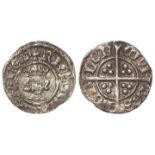 Richard II silver Halfpenny of London, no mark on breast, S.1699. 0.46g. NVF, some porosity.