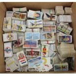 Large box of loose cigarette card sets, part sets and odds. (1000's)