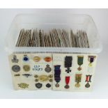 Vast original unpicked collection of badges and buttons, large majority of which are non