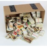 Large shoebox size box of Cigarette Cards in sets and part sets G-VG or better (Qty)