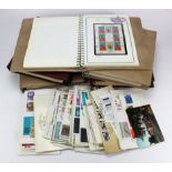 Sir Rowland Hill um stamp collection in two binders, plus 3 more binders 1981 Royal Wedding um