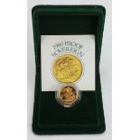 Sovereign 1980 Proof FDC boxed as issued