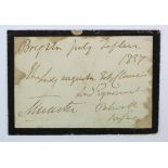 GB - historic royalty, Free mourning cover signed Munster - 1st Earl of Munster, an English peer