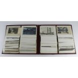 Original postcard collection, GB and overseas topographical, housed in red album (approx. 170