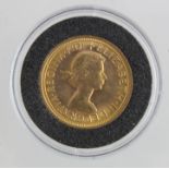 Sovereign 1968 GEF in a hard plastic capsule