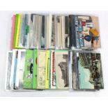 Railways, English & Foreign, vintage & modern original collection in box. (approx 150 cards)