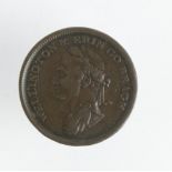 Irish Edwd Stephens Token 1816 Wellington & Erin Go Bragh, engrailed edge. Galata no.1890-2 GF