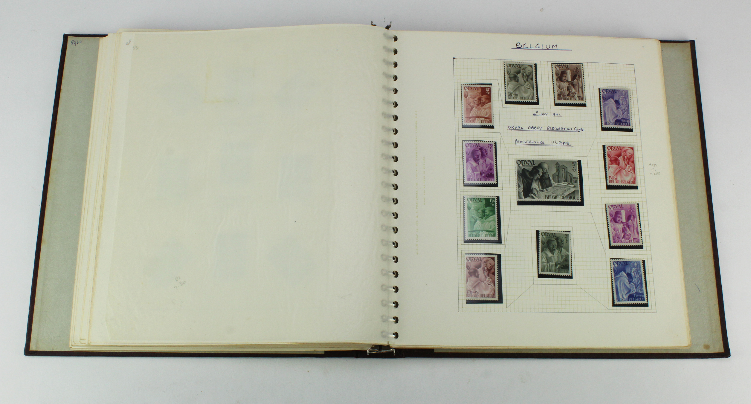 Belgium one country collection in multi-ring binder, better items include 1915 Red Cross 10c and 20c