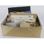 Box of Commercial Covers / Postal History, loose and in album. Wide range of countries incl GB and