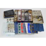 GB & World Coins & Sets: Ancient to modern, a stacker box of material; noted flat packs, silver,