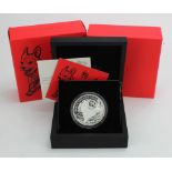 Ten Pounds 2018 "Lunar Year of the Dog" 5oz Silver Proof aFDC/FDC boxed as issued