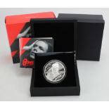 Ten Pounds 2020 "David Bowie" 5oz Silver Proof FDC boxed as issued