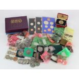 GB & Commonwealth coins, crowns and sets, base metal; a stacker box of material.