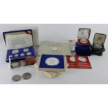 GB & Commonwealth silver coins and medals, 19th-20thC assortment including 2x Panama 2000 grain