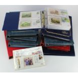 Large box of Benham FDC's in several special binders. Approx 490 short format (BS series) from